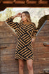 Tiller Eyelash Comb Pattern Sweater Dress